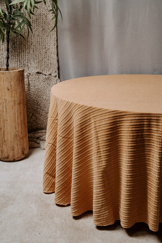 Sinepju dzeltens apaļš galdauts Ø 3.2 m 