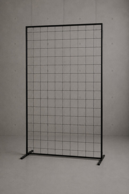 Melns režģis XL 150 x 275 cm 