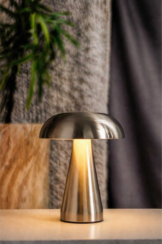 Sudraba sēnītes lampiņas 15.5 x 20 cm