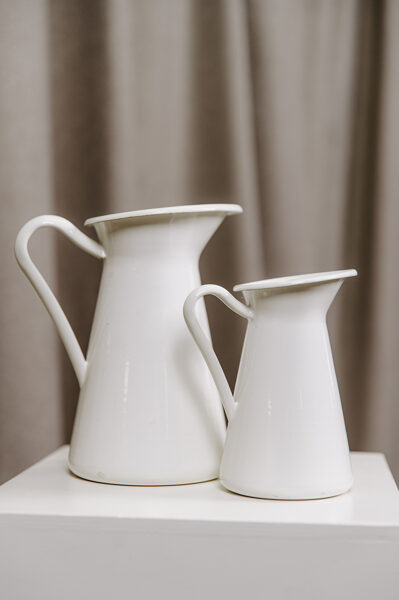 Kanniņas lielākas baltas 22 x 13 cm 