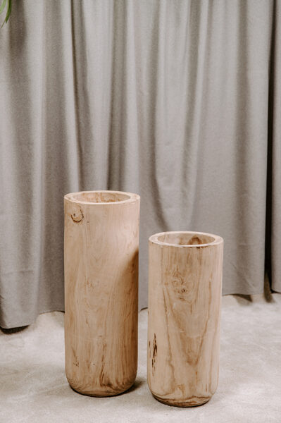 Koka augstā vāze lielākā h - 80 cm, iekšējais Ø 22