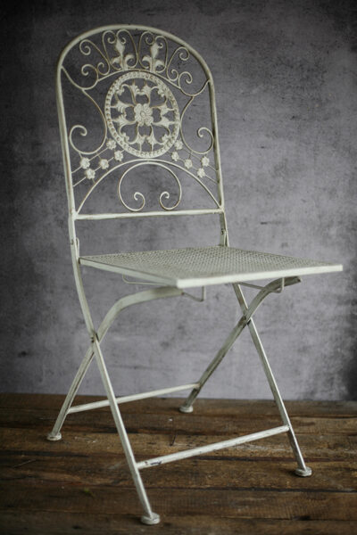 Franču stila salokāmi metāla krēsli
