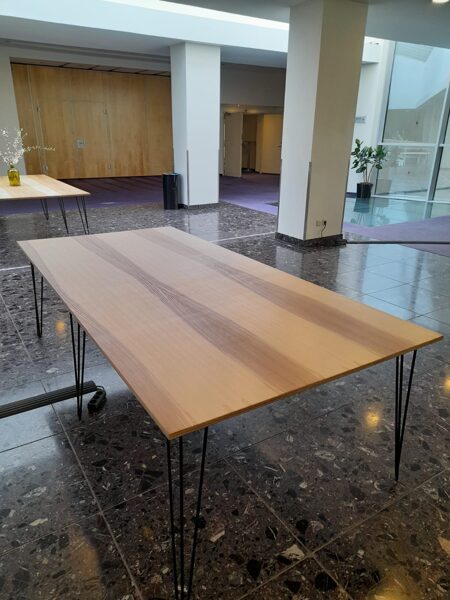 Lielie koka galdi 1.2 x 2.5 m